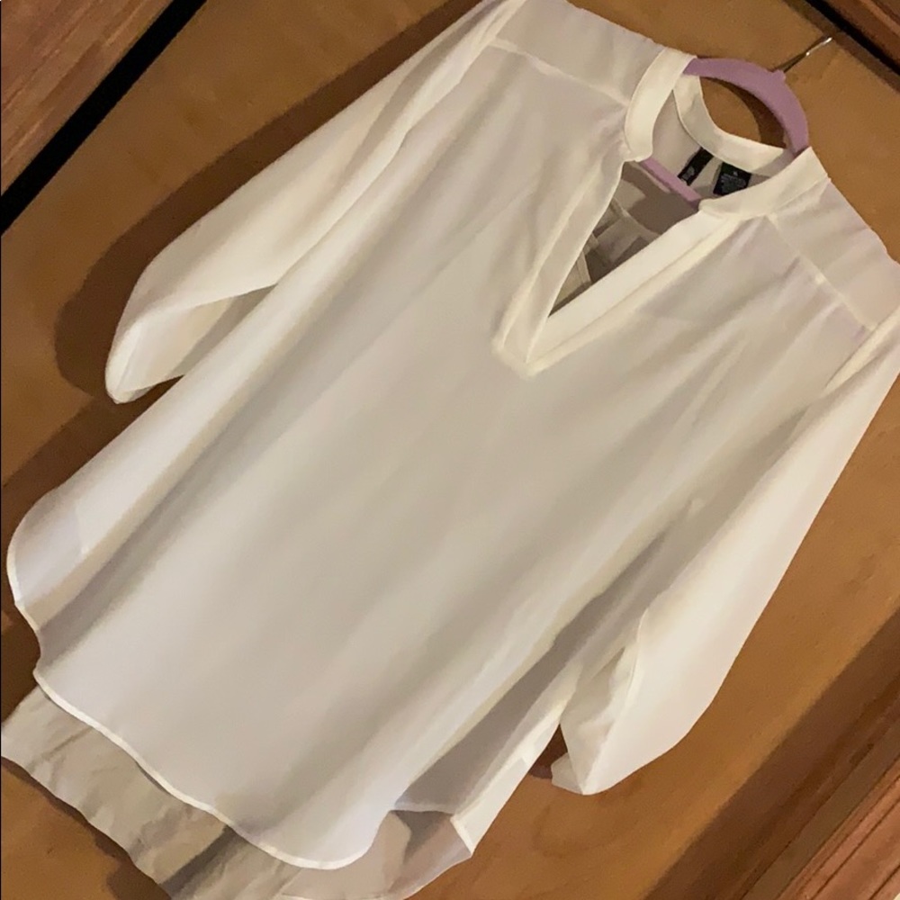 Two pieces 🏆Sheer with camisole 3/4 sleeve top